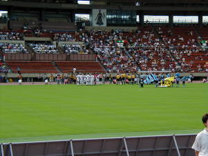 試合開始前